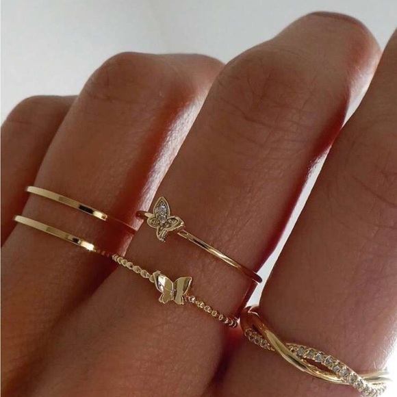 mam262 Jewelry - Elegant Gold Ring Set